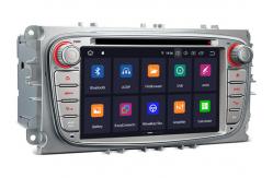 China 7 FORD Focus MONDEO Android 10.0 Car Multimedia  Double Din GPS Radio with Mirror-link FOD-7618GDA(Sliver) supplier