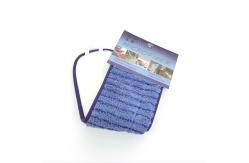 China 550GSM Blue Microfiber Wet Mop System With Hard Wire / Hard Silk Mop Head supplier