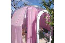China Waterproof PC Transparent Clear Bubble Tents With Curtain supplier