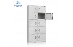 China 5 Tiers 10 Doors Knocked Down Structure Steel File Storage Locker supplier