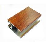 Quality Light Aluminium Window Profiles , Wood Finished Extruded Aluminium Profiles for sale