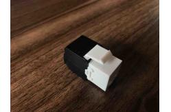 China Gold Plating RJ45 Keystone Jack Cat6A UTP 180 Degree Tool Free Outlet supplier