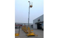 China Industrial 6m Hydraulic Lift Aluminum Aerial Work Platform Single Mast supplier