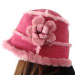 Lamb Fur Ladies Sheepskin Beanie Hat Adult Plain Dyed Pattern OEM / ODM for sale