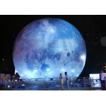 Globe Helium Balloon Printing Inflatable Moon Balloon LED light Planet Earth for sale