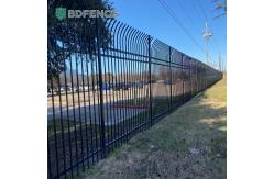 China Metallic Finish Shiny Metal Tubular Fencing Easily Assembled supplier