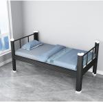 Customized Home Furniture H720mm Metal Single Bed Heavy Duty Single Steel Bed for sale