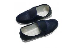 China Blue Antistatic PVC Mesh Fabric Breathable ESD Safety Shoes Reusable Washable supplier