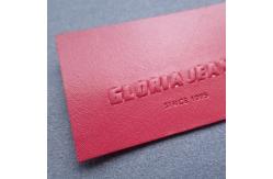 China Eco Friendly 3D 6cm Embossed Leather Patches supplier