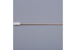 China 154 Mm Foam Cleaning Swabs , DSLR Wood Stick Cotton Swabs Printer Head supplier