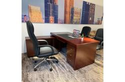 China Modern Executive Office Furniture Sets Red Paint Board L Shaped Executive Desk supplier