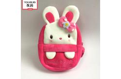 China OEM Pink Cartoon Rabbit Plush Backpack Cute Plush Bag Children Mini Schoolbag supplier