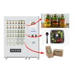 Refrigerated Automatic Fruit Fresh Salad Vending Machine 22 Inch Advertising Screen
