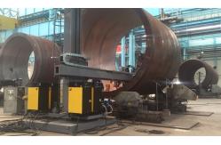 China ESAB Source Dual Head Welding Column Boom Wind Tower Production Line supplier