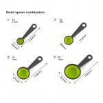 Collapsible Silicone Measuring Cups And Spoon Set