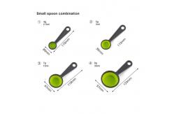 China Collapsible Silicone Measuring Cups And Spoon Set supplier