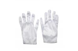 China Polyester Anti Static ESD Gloves Lint Free PVC Dotted ESD Gloves supplier