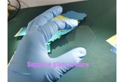 China Polygon 100um Thickness Sapphire Optical Window Wafer Chemical Resistance supplier
