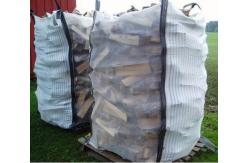 China Ventilated Firewood Mesh PP Bulk Bag Two Side Stripe Fabric 100% Virgin Polypropylene supplier