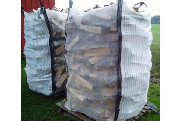 Ventilated Firewood Mesh PP Bulk Bag Two Side Stripe Fabric 100% Virgin Polypropylene