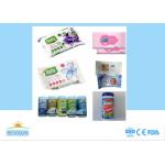 Custom Print Adult Biodegradable Makeup Wipes , Organic Hand Wipes For Cleaning for sale
