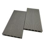 Eco Friendly WPC Recycled Composite Decking Boards 3D Embossed 2.4 M for sale