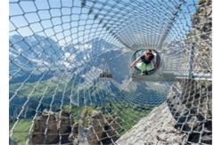China Child Playground Safe Wire Rope Mesh Netting 50meter Length Diamond Hole Shaped supplier