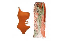 China Summer Chic Three Piece Swimwear High Elasticity / Wire Free Comfort supplier