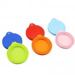 Multicolor Silicone Pet Suppliers Food Lids Non Spill Odorless for sale