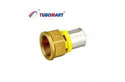 China Commercial Brass Pex Tube Connectors 16mm - 32mm Pex Tubing Compression Fittings supplier
