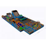 Trampoline Theme Playground Inflatable Play Parks With Two Slides