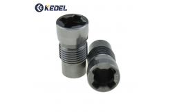 China Oil Drilling External Hexagon PZ4 Cemented Carbide Nozzle Spherical Button Drill Bit supplier