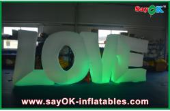 China Wedding Inflatable Lighting Decoration White LOVE With Led Eco - Friendly supplier