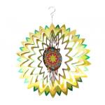 Bright Flower Stainless Steel Garden Wind Spinner Creative Nordic Style for sale