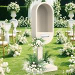 White-Phone-Booth-with-Audio-Guestbook-Phone
