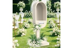 China White-Phone-Booth-with-Audio-Guestbook-Phone supplier