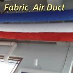 Industrial Design Style Air Duct Fabric Reduced Noise Flame Retardant with Leak-Free Insulation for Gym Basement for sale