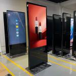 HD Floor Standing Digital Signage 4k Vertical Touch Screen Kiosk Media Player for sale