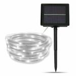 Waterproof Outdoor Solar LED Strip Lights 2V 100mA IP44 Flexible Cold White for sale
