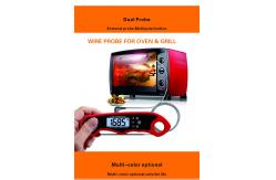 China Dual Probe Food Cooking Meat Thermometer With Alarm For Oven supplier