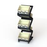 Convenience Store 5 tier Collapsible Food Display Stands for sale