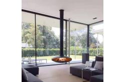 China Customizable Wood Pellet Fireplace Hanging Suspended From Ceiling supplier