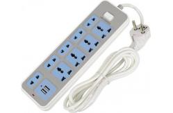 China Home Desk Mount Power Strip European Style Plug Intelligent USB Lightning Fast Charging supplier