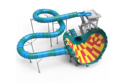 China 18-21M Water Park Water Slide Super Tornado Water Slide Waterproof supplier