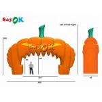 Custom Inflatable Arch Orange Halloween Pumpkin Event Inflatable Arch For Supermarket for sale
