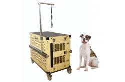 China Folding Aluminum Dog Box With Grooming Arm For Dog Show supplier
