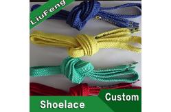 China 100 Polyester Drawcord Custom Shoelace Printed Shoestring 5mm-20mm supplier