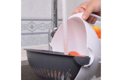 China 9 In 1 Manual Rotate Vegetable Chopper Cutter With Drain Basket supplier