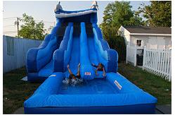 China Hot selling commercial large inflatable pool slide supplier
