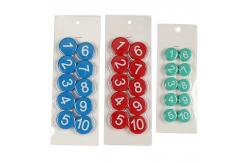 China Number Round Whiteboard Magnetic Button Custom Dia10mm 15mm 20mm 25mm supplier